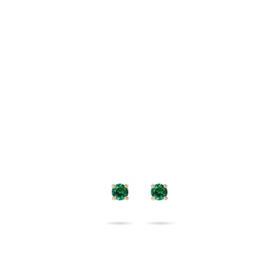 Gisser Jewels Goud Oorstekers Goud VGE037/4G - Sieraad - Oorknopjes - 14 Karaat Goud - Ø 4 mm