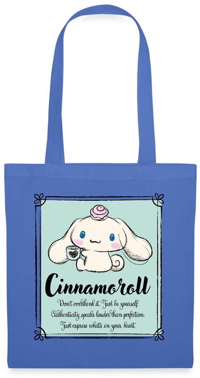 Cinnamoroll Don't Overthink It. Just Be Yourself Tas Van Stof Schoudertas