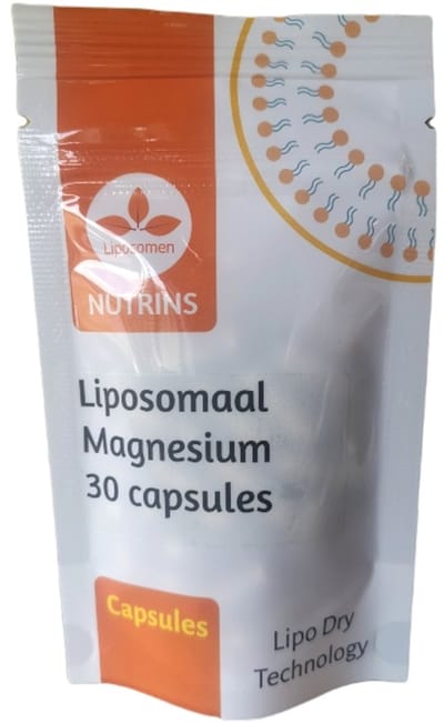 Nutrins Liposomaal Magnesium Bisglycinaat – 50 mg Elementair Magnesium – 30 Vegan Capsules