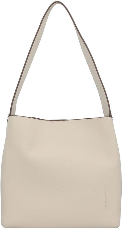 TOM TAILOR Schoudertas Angie Hobo Bag Cream White Crème