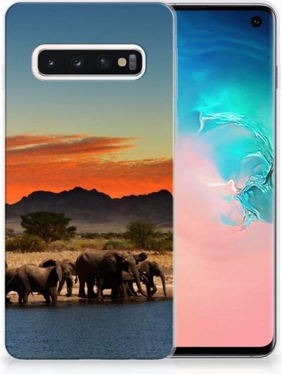 Samsung Galaxy S10 TPU Hoesje Olifanten