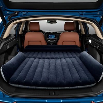 Autoluchtmatras met luchtpomp – Opblaasbaar SUV-bed voor camping en reizen, 180x128x12 cm