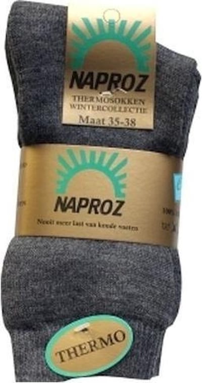 NAPROZ SKISOKKEN GRIJS 35-38