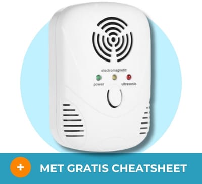 Rapidex 3100 - Ultrasone muizenverjager & rattenverjager - Verjager met ultrasoon geluid & elektromagnetische golven - Tegen muizen, ratten & insecten - Voor binnen - 150 m² bereik