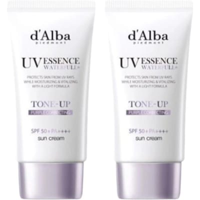 d'Alba Waterful Tone Up Zonnecrème Paars 50mL Duo Set
