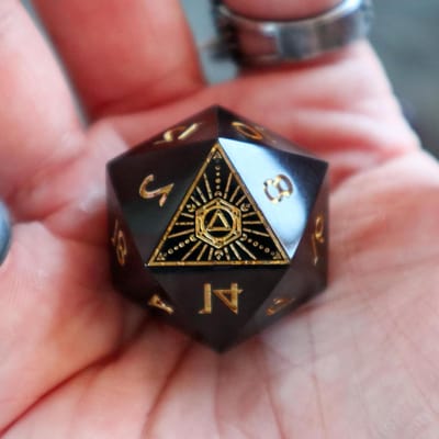 Zwevende Dobbelsteen - D20 Dobbelsteen - Tafelspel Avontuur - Echte Magie Effect - 332 cm - Meerdere Kleuren