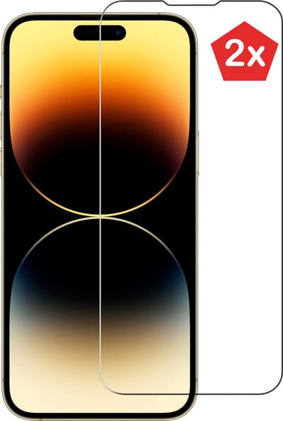 Screenprotector iPhone 14 Pro Max tempered glass - Arara Gehard screenprotector - 2 STUKS