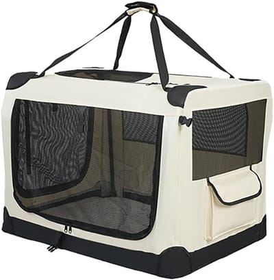 Hondenbench Auto - Reismand Huisdier - Veilig Vervoer - Opvouwbaar Ademend - 50x35x35 cm - Normaal
