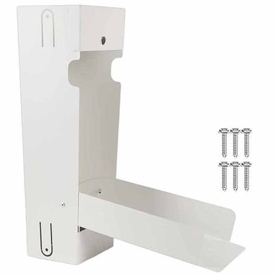 Regenwateropvangsysteem - Regenwaterafleider - Regentonaccessoires - Wit - Metaal - Met schroeven - 30*11 cm - Geschikt voor regenpijpen van 7,6 x 10,2 cm