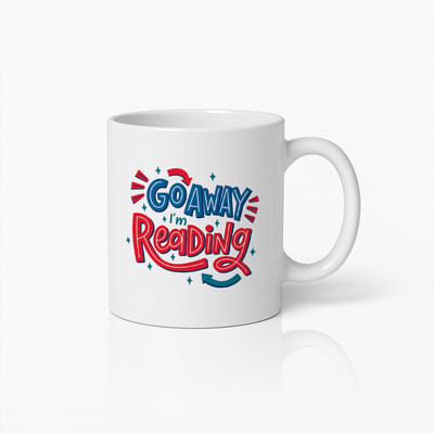 Ga Weg Ik Ben aan het Lezen Mok 330ml – Grappige Boekliefhebber Koffiebeker – Perfect Cadeau voor Lezers & Boekenwurmen