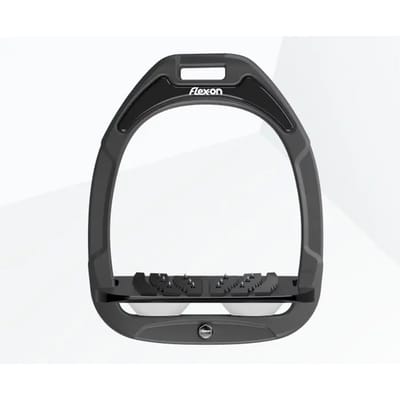 Ultra Grip Inclinatie Stijgbeugels Antraciet/Zwart/Wit Flex-On Green Composite