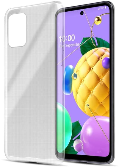 Cadorabo Hoesje geschikt voor LG K52 / K62 / Q52 in VOLLEDIG TRANSPARANT - Beschermhoes gemaakt van flexibel TPU Silicone Case Cover