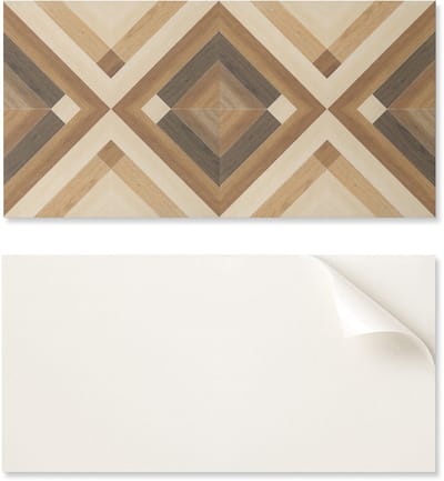 Zelfklevend vinylpaneel met decoratieve print, 100x50 cm, geometrisch ruitpatroon