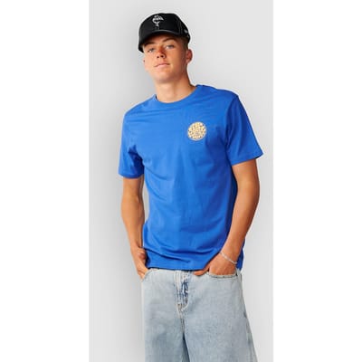 Rip Curl Wettie Icon T-shirt Met Korte Mouwen Blauw M Man