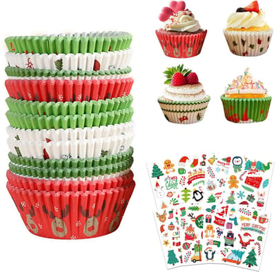 Allecto - Cupcake-vormpjes - Wegwerp - Wit - Hittebestendig - Perfect voor feestjes - 200 stuks - Geschikt voor bakken - Rond