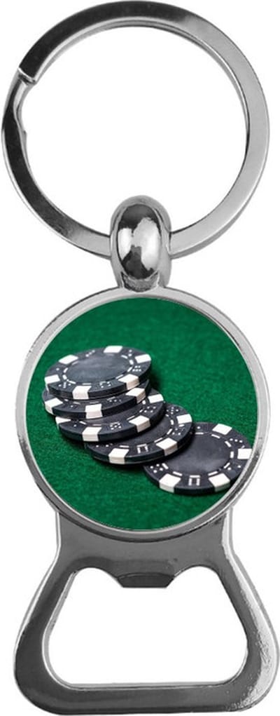 Bieropener Glas - Poker