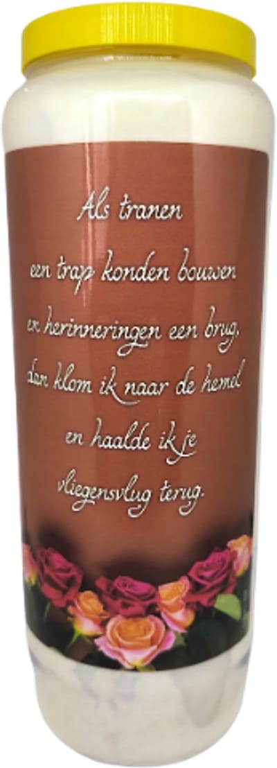 Noveenkaars  Als Tranen - 9 dagen brander - set van 5 stuks