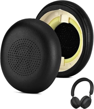 Earpads voor Evolve2 65 en Elite 45h Hoofdtelefoons, Vervangende Oorkussens van Kunstleer, Zacht en Comfortabel, Duurzaam en Eenvoudig te Monteren, Ideaal voor Lange Luistersessies