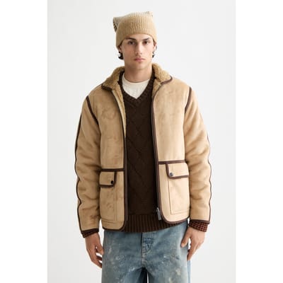 Scotch & Soda Faux Shearling Jacket Tannin Taglia: S | Giacche invernali Outlet | Uomo