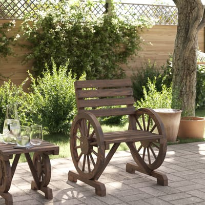 vidaXL - Tuinstoel - 58x58x78,5 - cm - massief - vurenhout