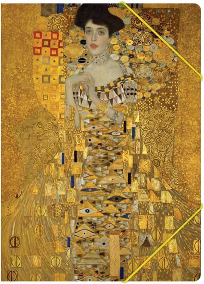 Lanzfeld Klimt - Documentenmap A4 - Met Elastiek - The Kiss - A4-formaat