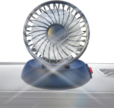 VHV - Autoventilator - usb autoventilator achterbank - USB oplaadbaar, opvouwbaar - voor auto, achterbank, camper