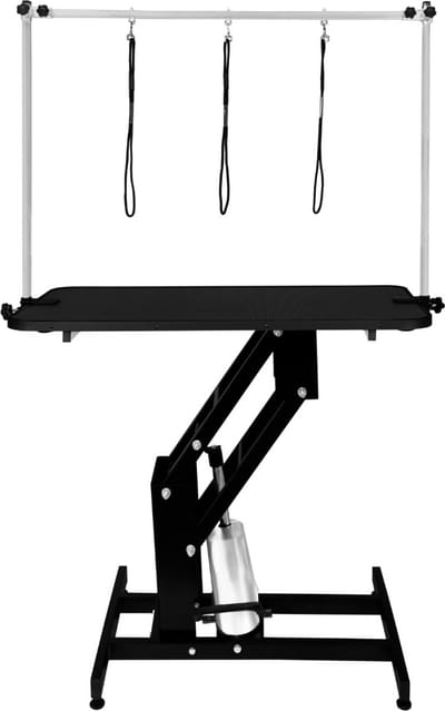 Zwart hydraulische trimtafel - zwart - 106x61 cm - 180 kg draagkracht