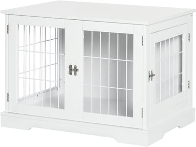PawHut-Hondenkooi-MDF-76x54,5x56cm-Wit