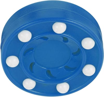 Rollerbal Hockeypuck - Straathockey Puck - Rolhockey Spelen - Schokbestendig Kernmateriaal - 7.5x7.5x3 cm - Blauw