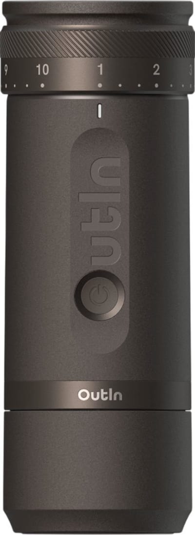 OutIn - Fino Draagbare Elektrische Koffiemolen | 28 Maalgraadinstellingen | USB‑C Oplaadbaar | 38 mm Conische Molens