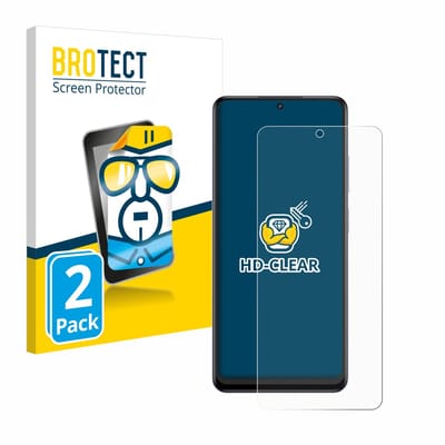BROTECT - Screenprotector voor realme 12 4G - Folie Beschermfolie transparant 2 Stuks
