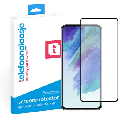 Samsung Galaxy S21 FE screenprotector gehard glas Edge to Edge