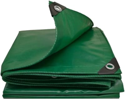 Dekzeil Regenhoes Outdoor Schaduw Tarp Grondblad Covers Auto Boot Dak Camping Trailer Tent Zwembad Cover FENGMING-yb (Kleur: Groen, Maat: 5MX8M)