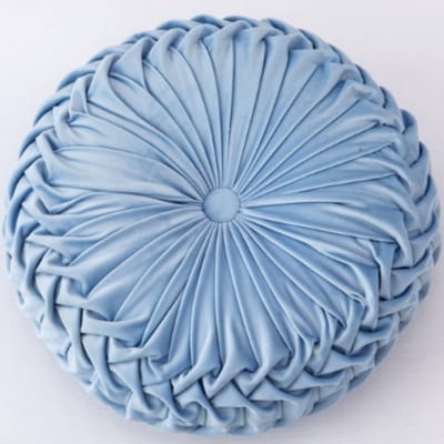 Ronde Bank Kussen 13.8 Inch, Effen Kleur Velvet Kussen voor Thuis en Auto