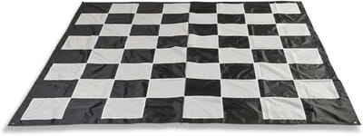 Grote Schaakmat - Speelkleed Spel - Strategische Spellen - Inclusief Draagtas - 262 x 262 cm - Wit/Zwart