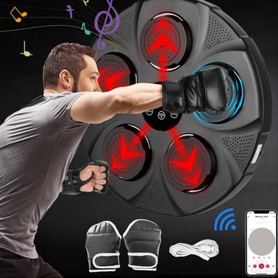 Muziek Boksen Machine - Smart Trainer - Thuis Training - Bluetooth Connectie - 43x17x17cm - Zwart