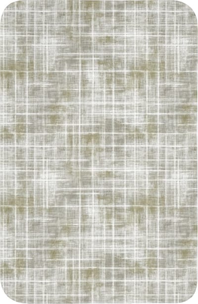 WC mat 40x60 cm - Antislip - Linnen - Patroon - Groen - Toiletmat - Vloermat - Douchemat - Toilet tapijt - Toiletmatten