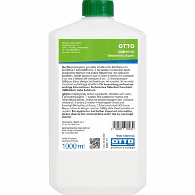 Otto Afwerkzeep gladstrijkmiddel - 1 liter fles - voor afmessen van kitvoegen professioneel