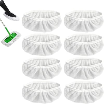 8 Stuks Spraymop Vervangpads voor Stoomreinigers - Herbruikbare en Wasbare Accessoires voor Efficiënte Reiniging en Onderhoud