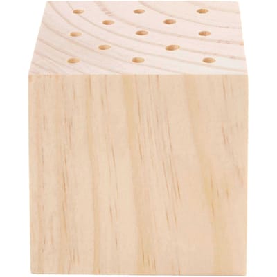 Rico Design houten standaard voor droogbloemen, 8 x 8 x 8 cm