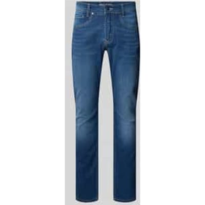 Regular fit jeans van katoenmix