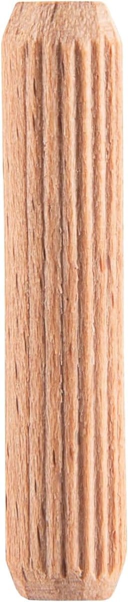 Houten deuvels - Bevestigingspennen - Meubelverbinding - Lijmgroeven volle lengte - 6x30 mm - Natuurlijk