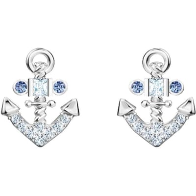 Boucles d'oreilles en cristal Swarovski Travel Simples Élégantes Boucles d'oreilles Femme 5555752 Box (Random Color) white