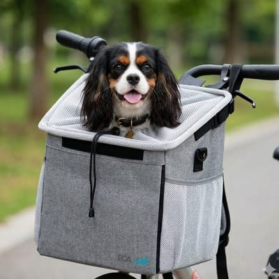 Ecalife Fietsmand voor Hond - 4-in-1 Hondenmand fiets - Schoudertas -Draagtas, Rugzak & Autostoel
