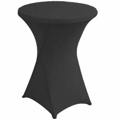 Somstyle Statafelrok - Statafelhoes - ∅80-85 x 110 CM - Stretch Tafelrok - Zwart