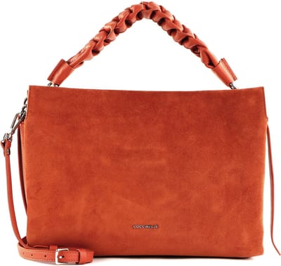COCCINELLE Leren Schoudertas Boheme Handbag Suede Tangeri / Tangeri Lichtrood