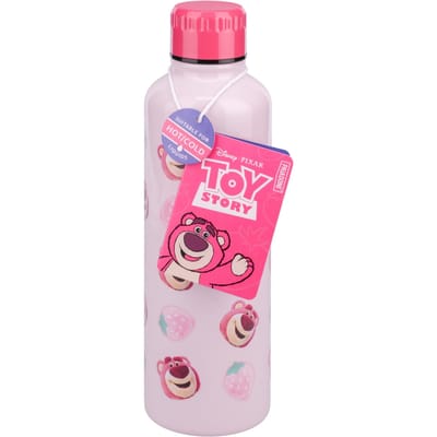 Lotso Roze Metalen Waterfles met Schroefdop, Herbruikbare RVS Fles 500 ml, Officieel Gelicentieerde Disney Pixar Toy Story Merchandise voor Kinderen, Tieners en Volwassenen – Paladone