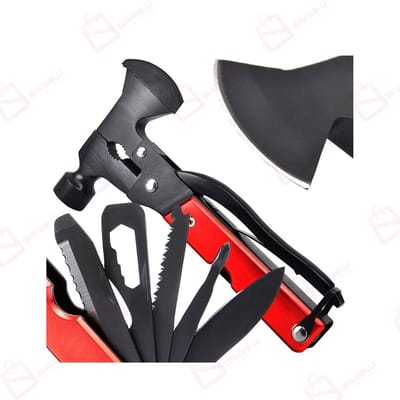 17-in-1 Multitool Survival Bijl & Hamer – RVS Multifunctioneel Gereedschap – Outdoor Camping Tool met Tang, Zaag & Schroevendraaiers – survival multitool – multifunctioneel gereedschap – camping multitool – outdoor survival tool – 42091