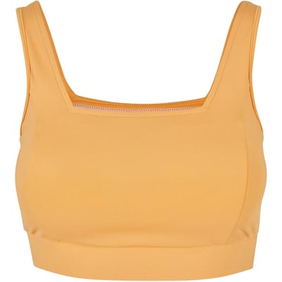 Urban Classics Ladies Recycled Squared Sports Bra Paleorange Maat: XS | Sport BH's Outlet | Dames | Oranje