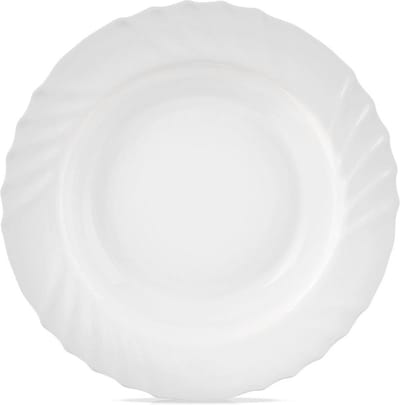 Diep Bord Glas Wit LUNA 22,5 cm, 350 ml - Soepbord - Diepe Borden - Pastabord